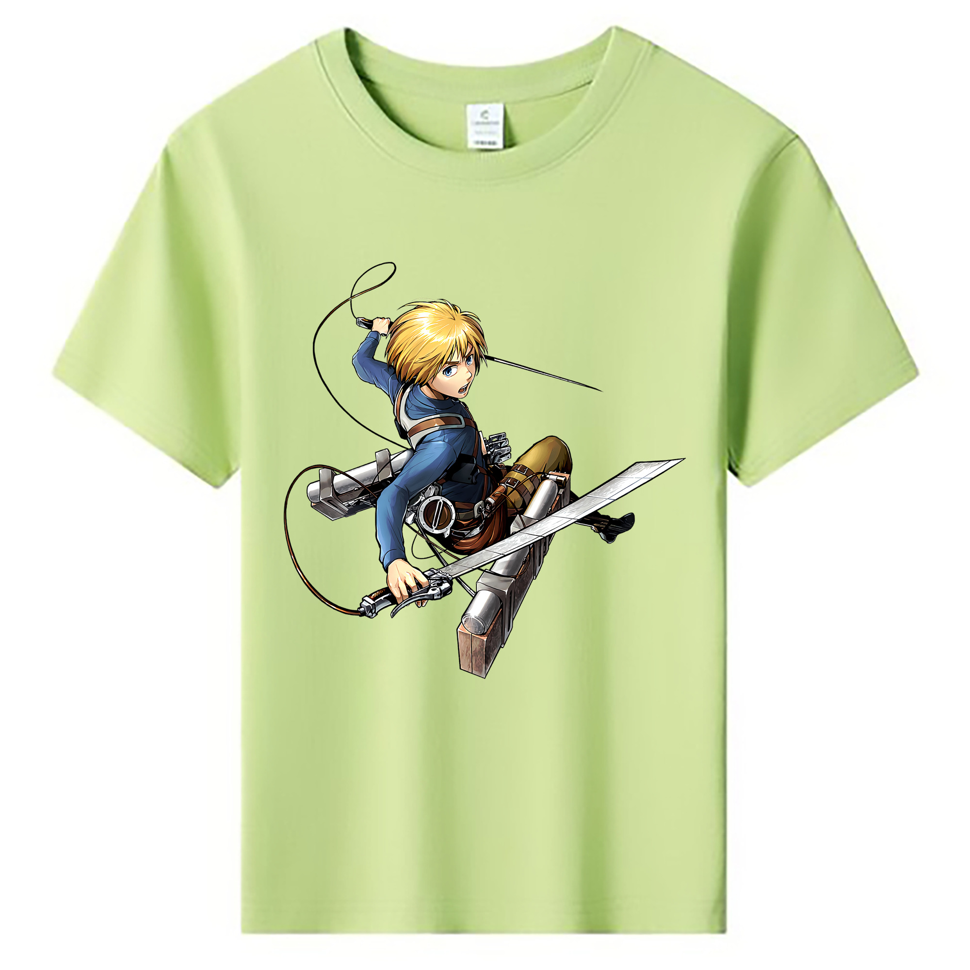 （画像用） 進撃の巨人 アルミン·アルレルト Attack on Titan Armin Arlert 綿100％キッズTシャツ（フロントプリント）